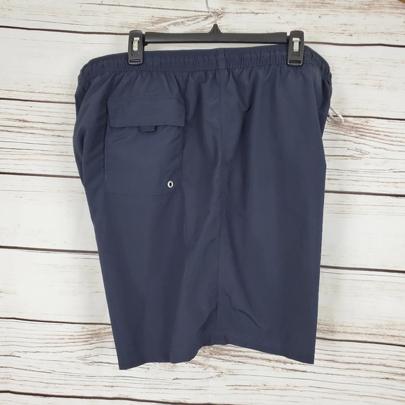 Nautica | Vintage Navy Spellout Side Swim Trunks - Picture 2 of 6